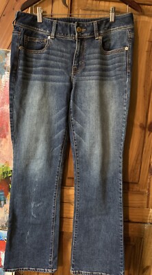 American Eagle Outfitters Kick Boot Size 12 Big Stitches Metallic Back Pockets 