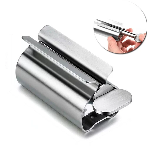 Rolling Toothpaste Tube Squeezer Stainless Steel Easy Dispenser Squeeze Holder - Picture 3 of 24