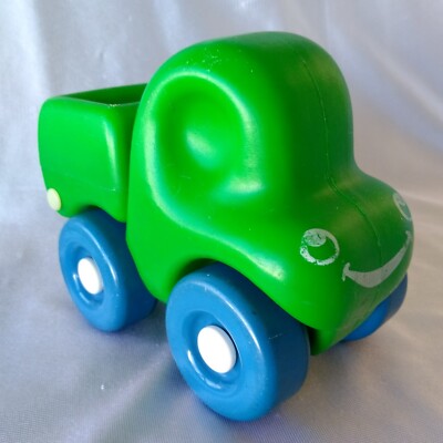 Vintage 1980s Little Tikes My First Wheels Chunky Green Dump Truck