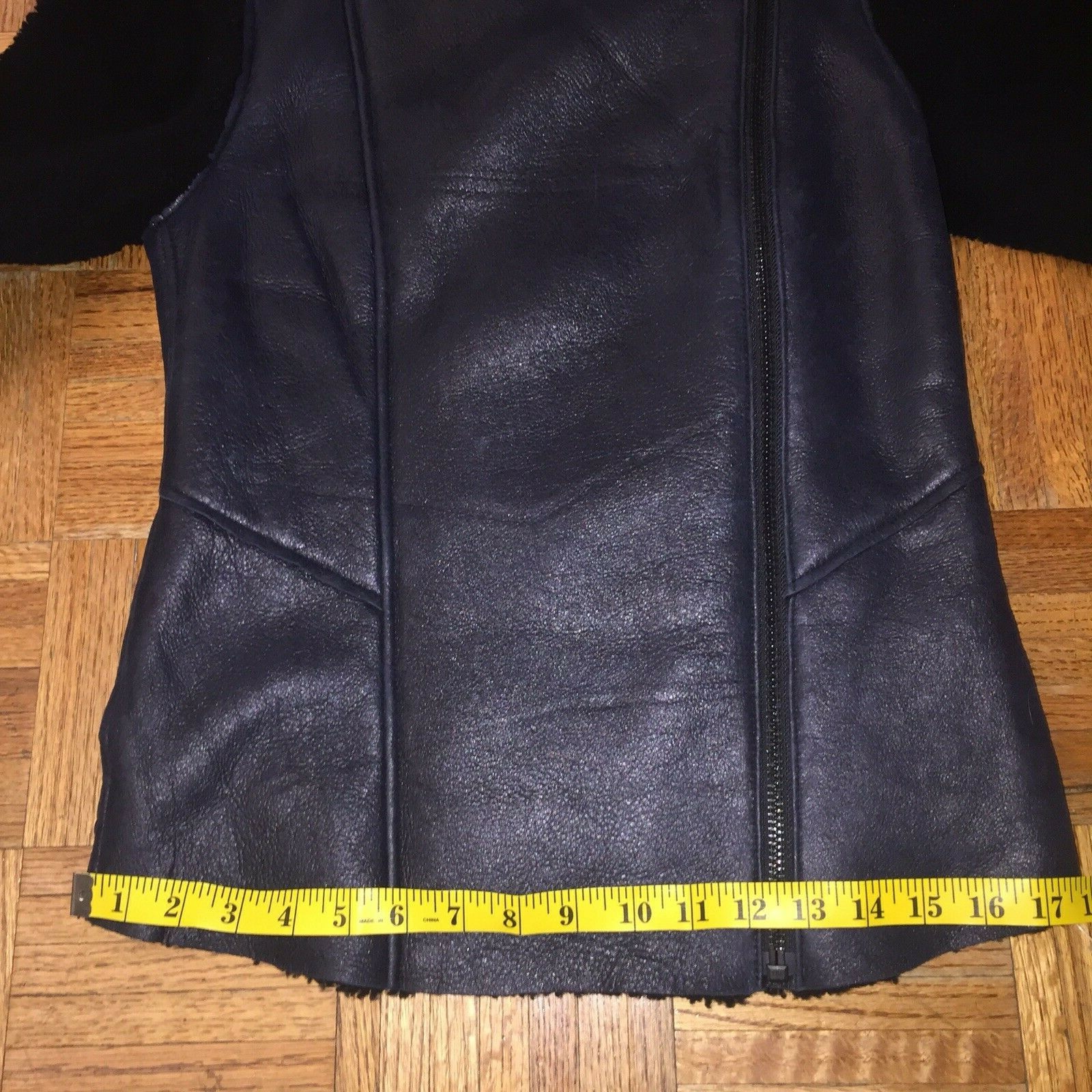Truth and PRIDE Genuine Shearling black Fur Coat Jacket  S Sold Out! image 7