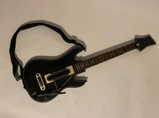 Activision Guitar Hero Power Wireless Guitar Xbox 360 PS3 Black Gold 654 