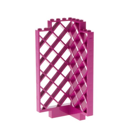 1x Lego Belville griglia parete 6x6x12 magenta rosa pannello angolo recinzione 4184016 30016 - Foto 1 di 2