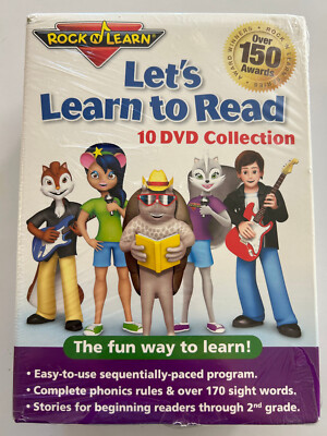 Let's Learn to Read - 10-DVD Collection - by Rock 'N Learn - NEW