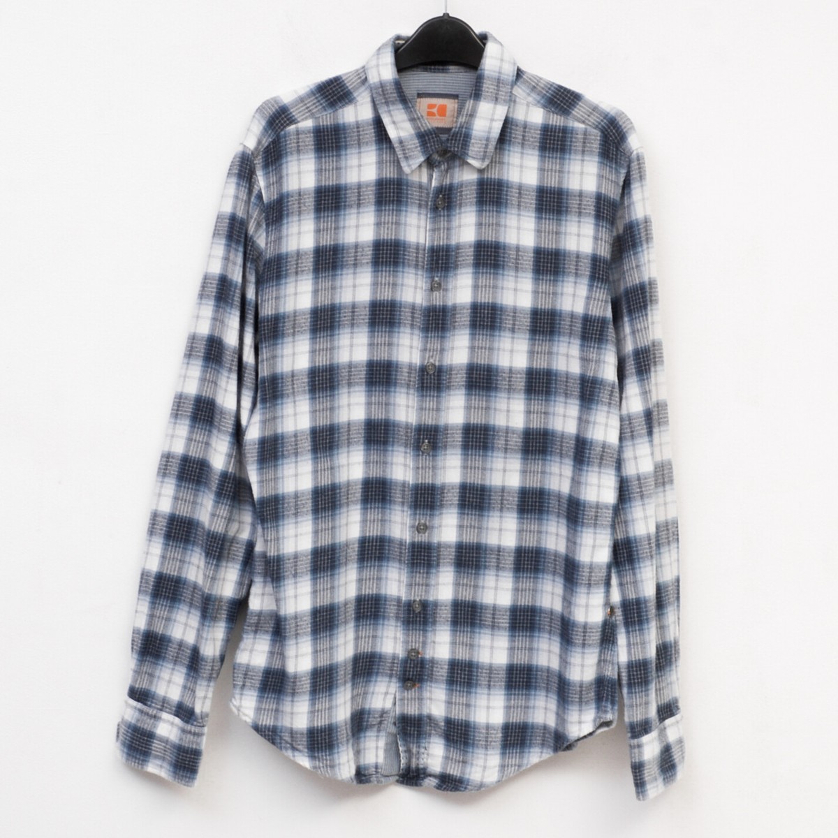 Chemise Homme Hugo Boss Multicolore Rayée - Taille US M (IT 50) - 100% Coton, Neuve Avec étiquettes