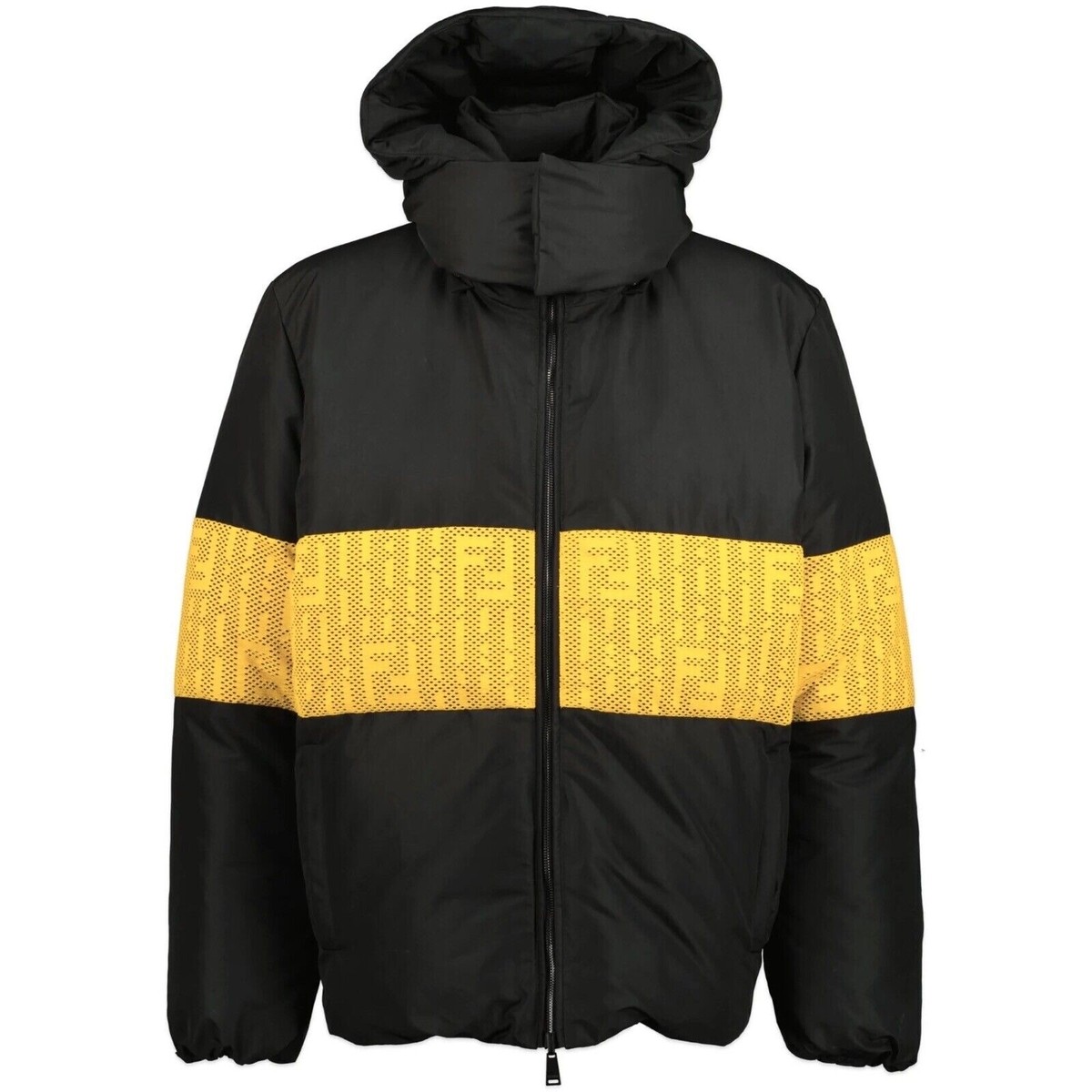 Fendi Puffer Jacket Reversible Hooded FF Monogram Size 54 New | eBay