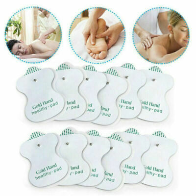 50 Replacement Tens Electrode Pads Message Machine Patches Gold Hand Healthy