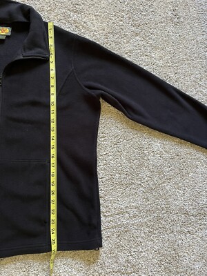 Bass Pro Shop Men's Black Fleece Jacket Size Large Full Zip Bass Pro Shop Men's Black Fleece Jacket Size Large Full Zip