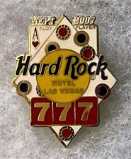 HARD ROCK HOTEL LAS VEGAS ACE OF HEARTS 777 DICE CHIPS SLOT PLAYER PIN # 39974