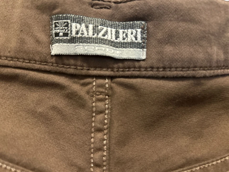 Pantalones chinos de algodón marrón pilar Pal para hombre hechos en Italia talla 46 Foto 3 de 4