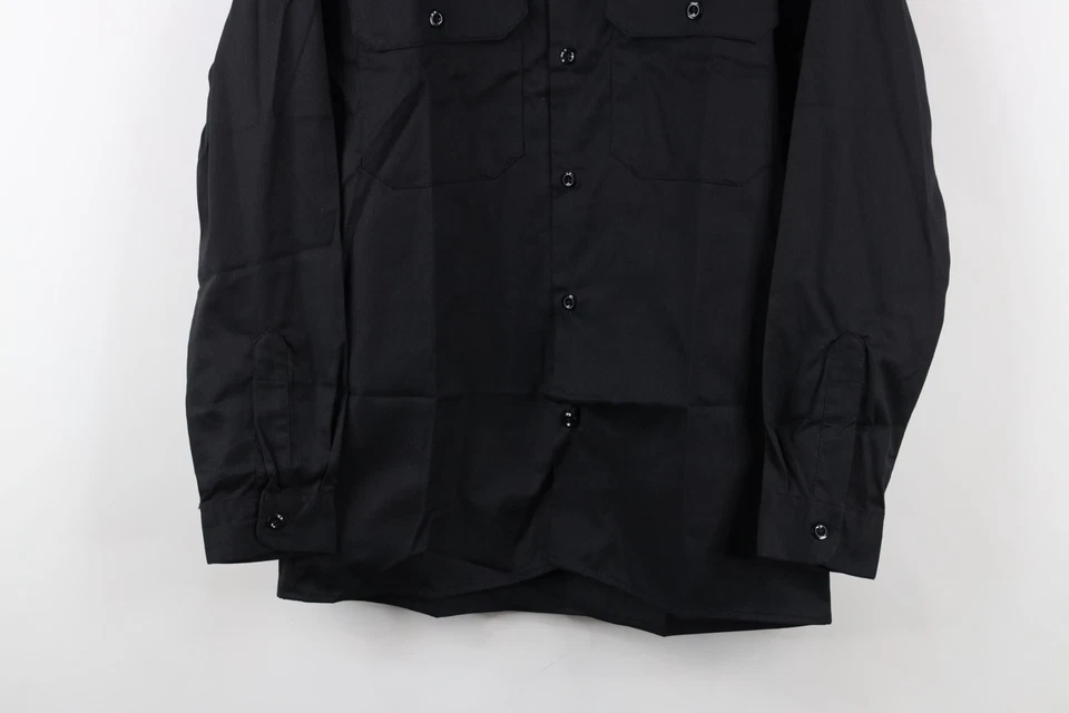 Camisa Deadstock Vintage Y2K 2004 Dickies Niños Grande Ropa de Trabajo Mecánico Botón Foto 3 de 4