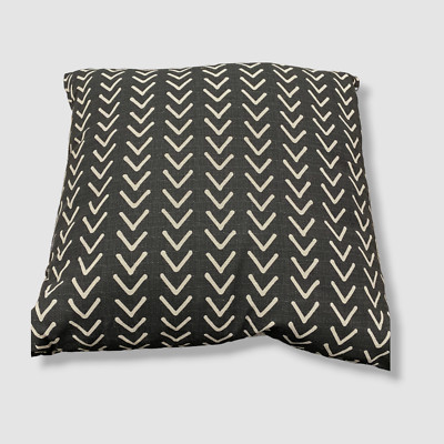 $200 D.V. Kap Boheme Black White Chevron Throw Pillow