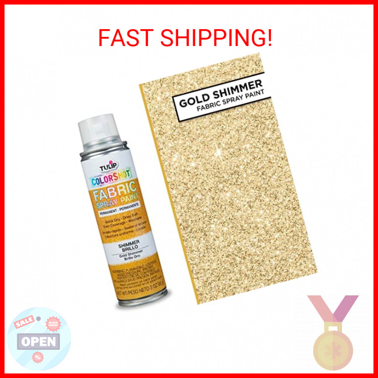 Tulip ColorShot Instant Fabric Spray Color 3oz. Gold Shimmer eBay