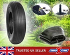 NEW GARDEN WHEEL BARROW TYRE AND INNER TUBE - CHOOSE YOUR SIZE AND VALVE
