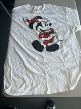 Vintage Walt Disney Prod MICKEY MOUSE character fashions ringer T-SHIRT M