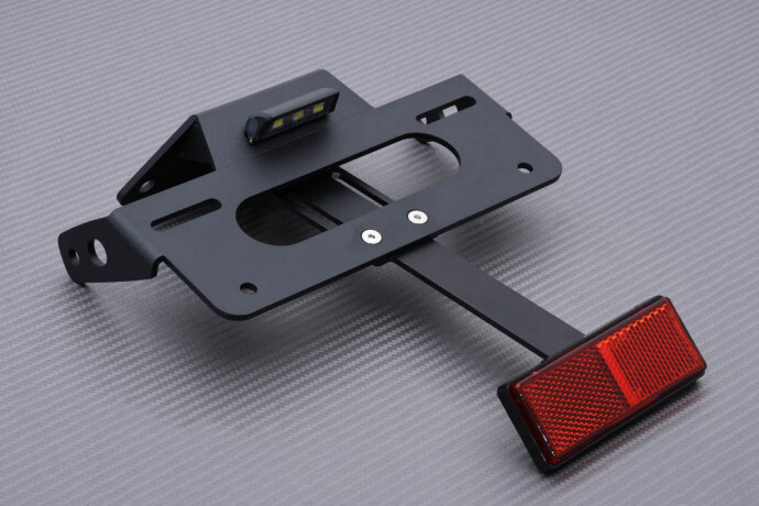 Support plaque alu de précision avec réflecteur Aprilia Tuono V4 1100