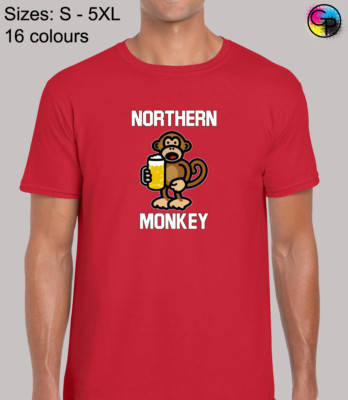 NORTHERN MONKEY HERREN T-SHIRT LUSTIGES FUSSBALL FAN GESCHENK IDEE VATER EHEMANN