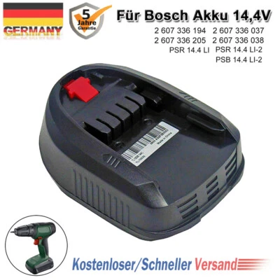 FÜR BOSCH Batería Para Bosch 14.4V 2 607 336 037, 2 607 336 205 PSR 14.4 LI-2 PSR 14.4 LI DE