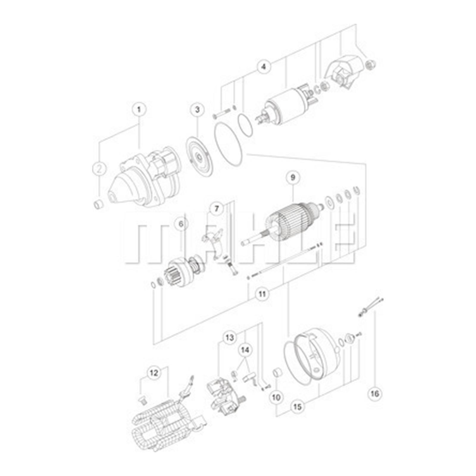 Genuine MAHLE Starter Motor MS 333 Top German Quality for sale  