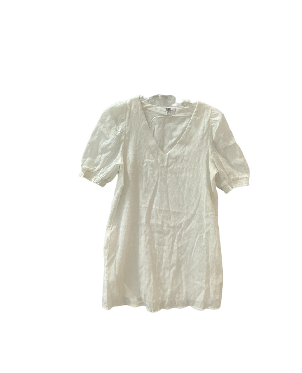 Steve Madden Dress Woman's S White Mini BB Dakota Textured Gauze