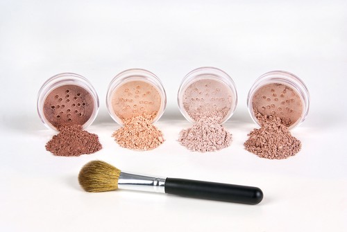 5pc BLUSH SET with BRUSH Mineral Makeup Kit Bare Face Sheer Powder Highlight - Picture 6 of 6
