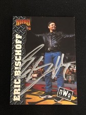 ERIC BISCHOFF 1999 TOPPS WCW/NWO NITRO WRESTLING SIGNED AUTOGRAPHED CARD