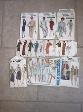 Sewing Patterns. Vogue. Ladies. Vintage. Dresses. Used