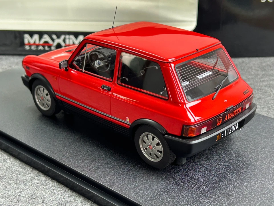 MAXIMA 1/18 1984 AUTOBIANCHI A112 ABARTH VII-SERIES Metallic Red - Image 2 of 4