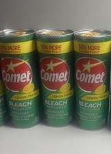 3 Pack Comet Lemon Fresh Bleach Cleanser Powder 21oz Household Cleaner