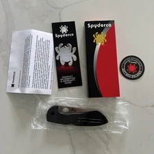 Spyderco Siren Folding Knife Black Carbon Fiber Handle S90V C247CFP CC #015V New