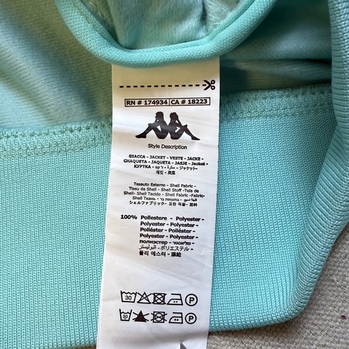 Kappa Track Jacket Womens Size S Blue 222 Banda Faratsiho Full Zip Slim Fit Logo - Picture 8 of 11