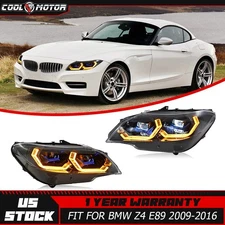 LED Headlights For BMW Z4 E89 2009-2016 Sequential Turn Signal Front DRL Lamps