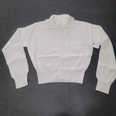 Alo Cropped Full Zip Sweater Large