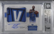 2017 Panini National Treasures 5/49 Terrance Ferguson BGS 9 MINT Patch Auto 1u0
