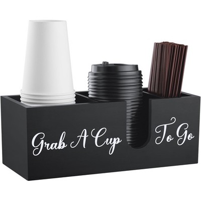 Coffee Cup Holder for Countertop - Wood Coffee Bar Accessories and Organizer ...
