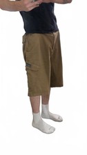 2000s Vintage Y2K Baggy Unionbay Below the Knees Streetwear Tan Cargo Shorts