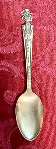 Vintage Charlie McCarthy Duchess Silver Plate 6” Souvenir Spoon