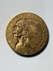 1915 $2.5 Dollar Gold Indian Head Liberty Quarter Eagle Coin UNC $2 1/2