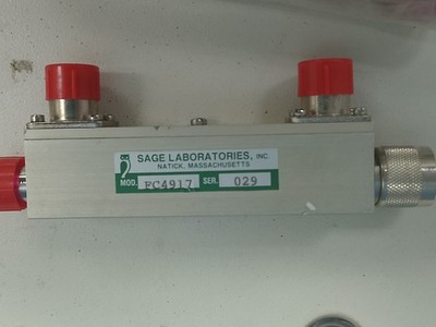 SAGE Laboratories Model OC4917 RF Microwave radio directional coupler new