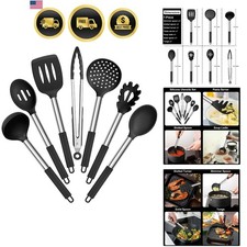 Silicone Kitchen Utensils Set 7 Pcs Heat Resistant Nonstick Cooking Tools