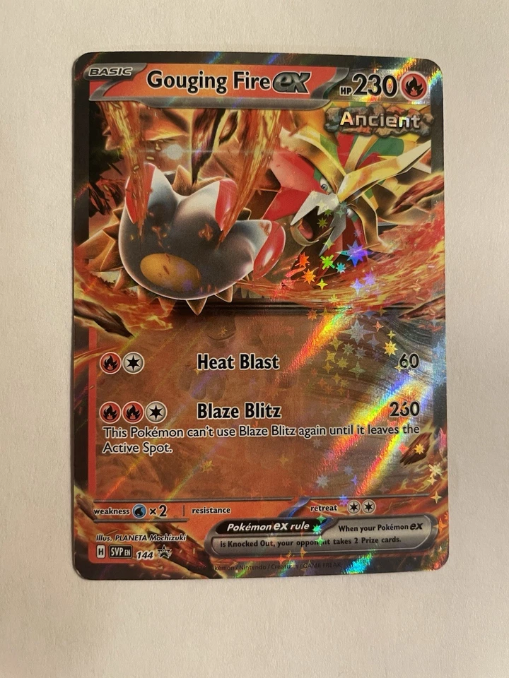 Gouging Fire EX 144 Sv: Scarlet & Violet Promo Cards Holo - Mint/Near Mint! - Image 2 of 3