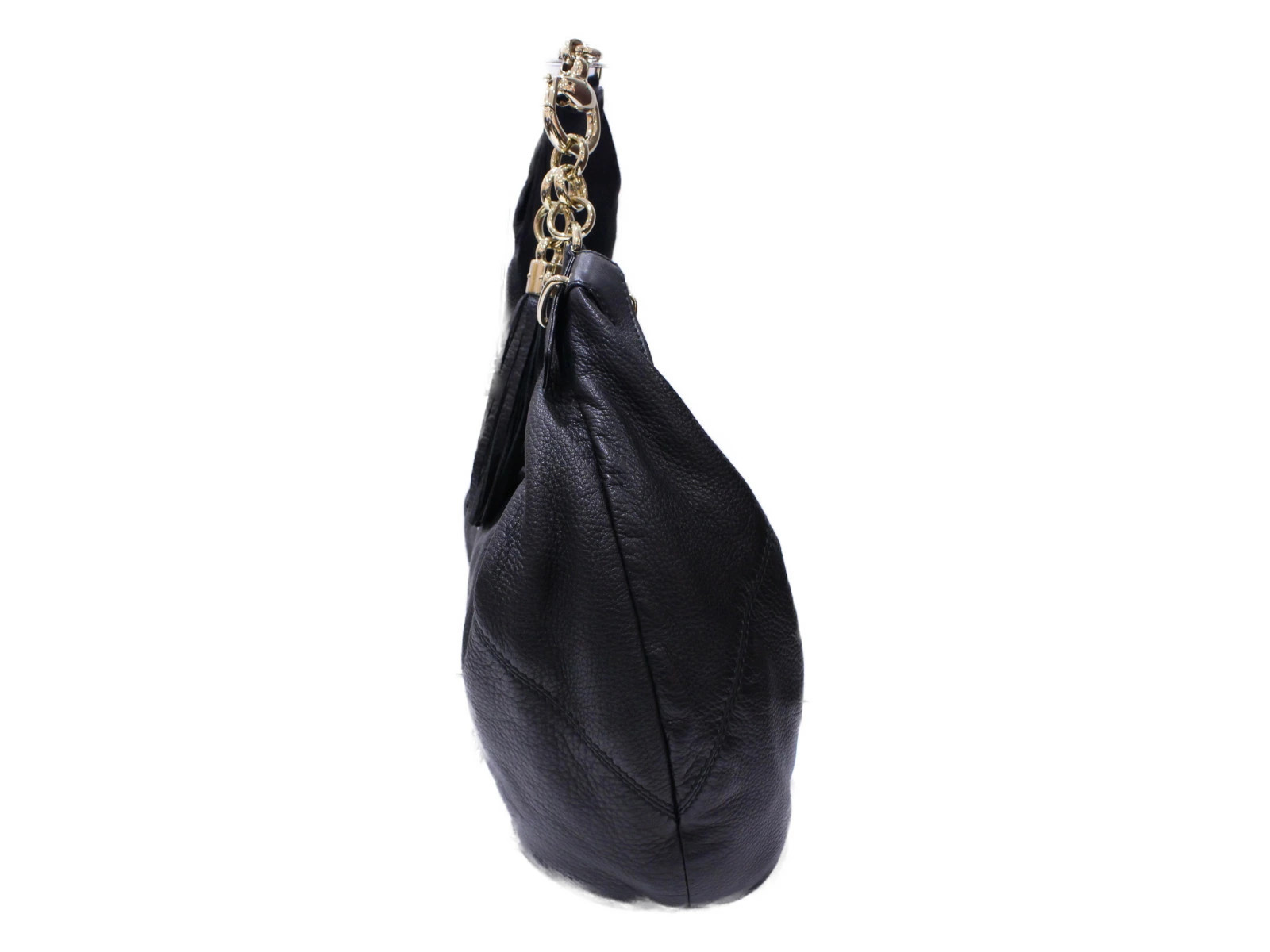 GUCCI Sienna Croissant Black Leather Shoulder Bag image 3