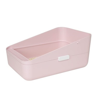 Sfozstra Cats Litter Box Low: Pink Small for Kittens up to 8 lbs, Anti Tracki...
