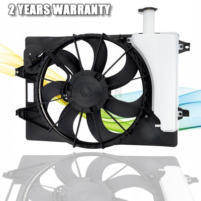 #ad Radiator Cooling Fan For 2020 2021 Kia Soul 21 23 Seltos 19 21 Hyundai Veloster $64.00