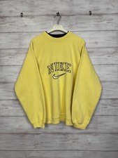 Nike Bootleg Big Logo Yellow Sweatshirt