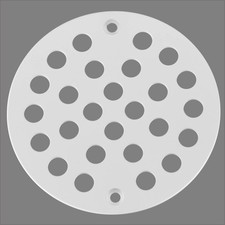 4-Inch Screw-in Shower Strainer Drain Cover Replacement Floor Strainer White