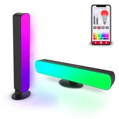Monster Smart LED Light Bars 2 Pack RGB+IC Sound Reactive