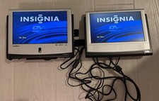 Insignia Portable DVD Player With Dual 10  16:9 Widescreen TFT-LCD Monitors