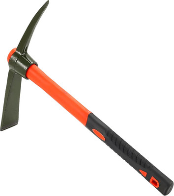 15 Inch Pick Mattock Hoe, 1.5Lbs Forged Adze Pick with Fiberglass