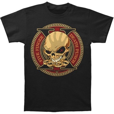 Men's Five Finger Death Punch Trouble Decade Of Destruction T-shirt Small Black