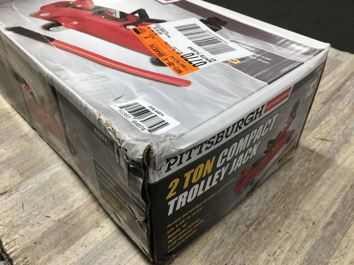 え。 New Pittsburgh Automotive 2-Ton Compact Trolley Jack Red #64874 | eBay